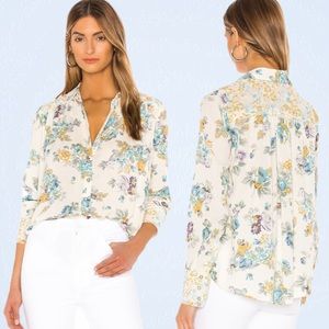 FREE PEOPLE “Hold Onto Me” Floral Button Down Top